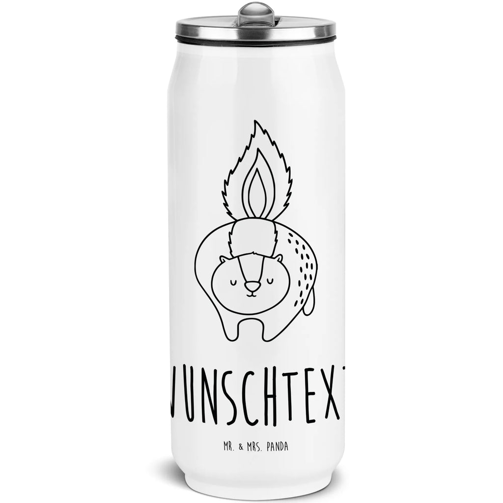 Personalized Beverage Cans Drinking Bottle skunk attack Skunk, stinker, predator, threatening, skunk, stinky, angry, wild animal
