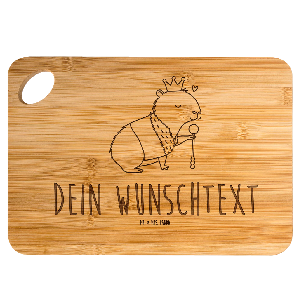 Personalized Cutting Board Capybara King small animals, cute, funny, cute animal motives, hand drawn, small world, funny sayings, good mood, happy, gifts, gift ideas, special gifts, animal lover, card
