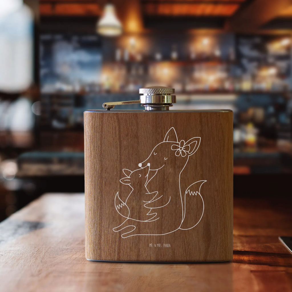Hipflask Fox mummy Family, Father's Day, Mother's Day, brother, sister, Mom, Dad, daughter, favourite daughter, mother, best daughter, present, mom