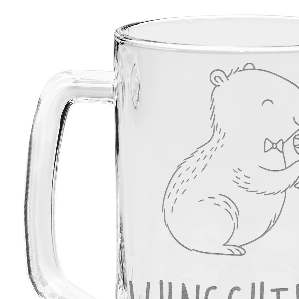 Personalizowany kufel do piwa z grawerem kapibara wino Motywy zwierzęce, dobra energia, zabawne powiedzonka, zwierzęta