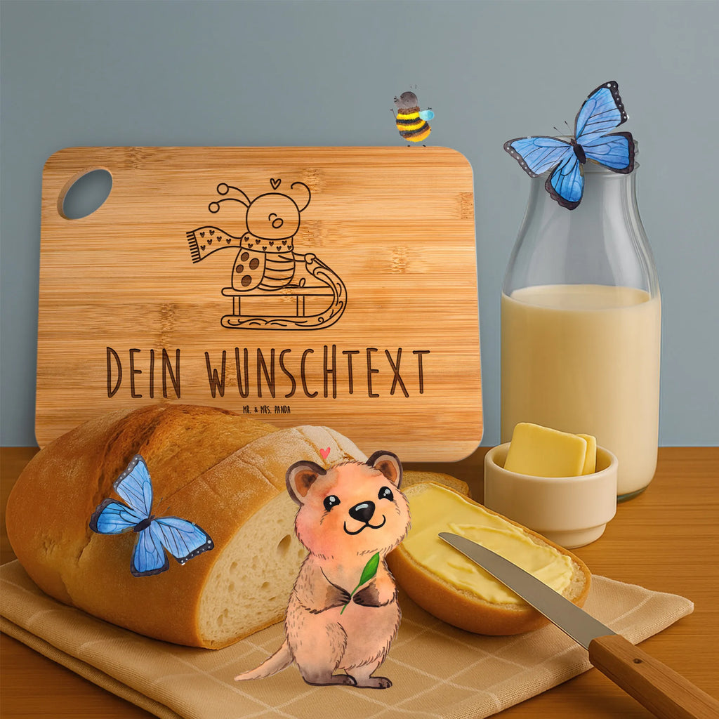 Personalized Cutting Board Smörle sledding Winter, Christmas, Christmas time, snow