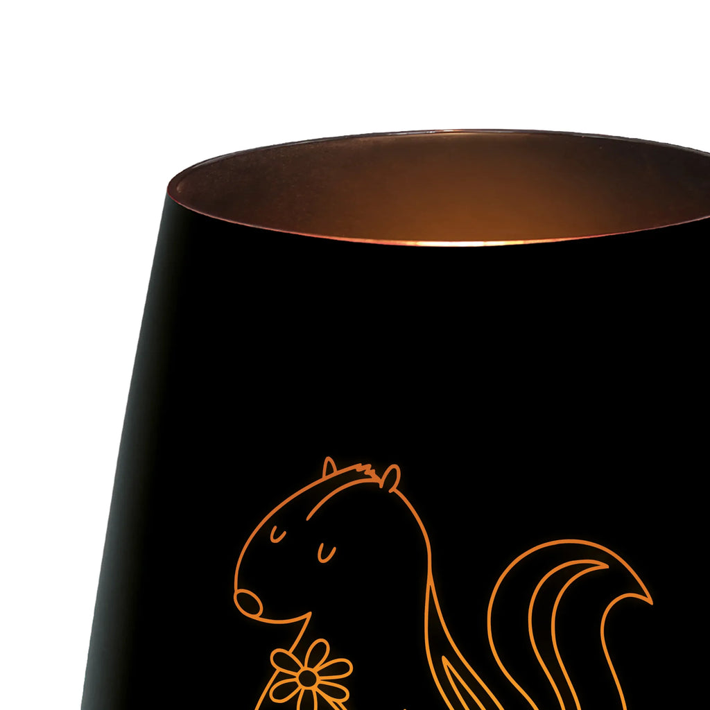 Gold Personalized Lantern skunk flower Skunk, dreams, dreamy, daydreamer, wild animal, skunk, stinker, predator, stink