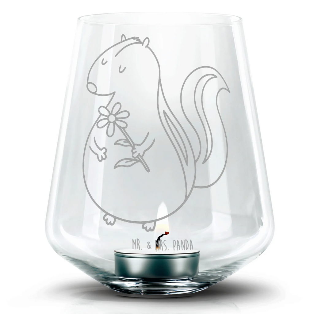 Engraved Wind Light skunk flower Skunk, stinker, dreamy, dreams, predator, stink, daydreamer, wild animal, skunk