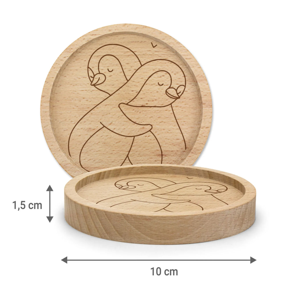 Wooden Coaster penguins Cuddle Love, Loving, Two, Together, Marriage, Engagement, Proposal of marriage, Love gift, gift for her, gift for him, anniversary gift, Valentine&#39;s Day Gift for Women Love Gift Anniversary Wedding Anniversary Party Favor Gift for Girlfriend Gift for Partner Boyfriend Gift Token of Love for Men for Husband