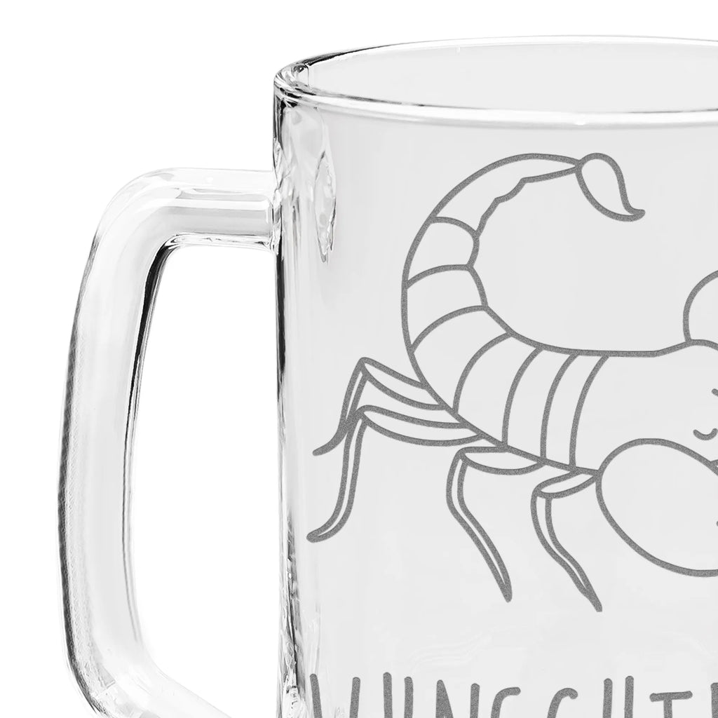 Personalizowany kufel do piwa z grawerem znak zodiaku Skorpion Znak zodiaku, gwiazdozbiór, horoskop, astrologia, ascendent