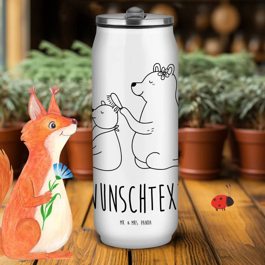 Personalized Beverage Cans Drinking Bottle bear child Family, Father's Day, Mother's Day, brother, sister, Mom, Dad, Mama, Gift