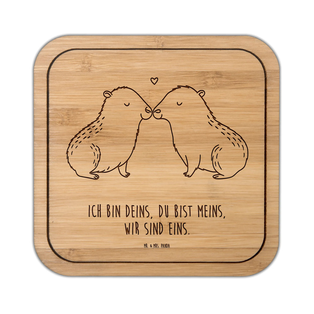 Square coaster Capybara love glasses, glass, square, presents, set, gift, glass coasters, giveaways, gifts, breakfast, coasters, party, wood, small animals, cute, funny, cute animal motives, hand drawn, small world, funny sayings, good mood, happy, gift ideas, special gifts, animal lover, card