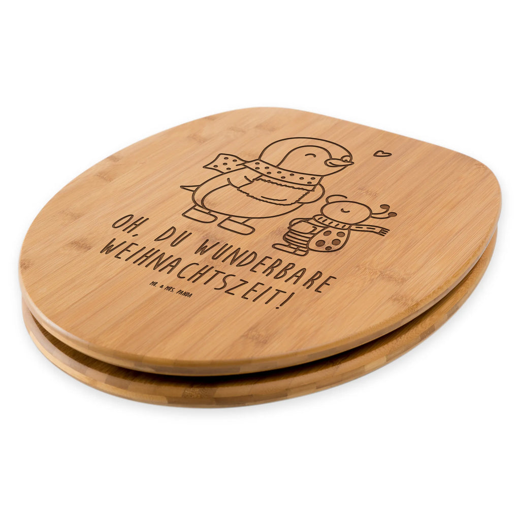 Toilet seat Smörle Wintertime toilet seat, toilet, toilet lid, bathroom, toilet cover, nature, gift, bamboo, wood, bath, engraving, furniture, seat, Winter, Christmas, Christmas time, snow