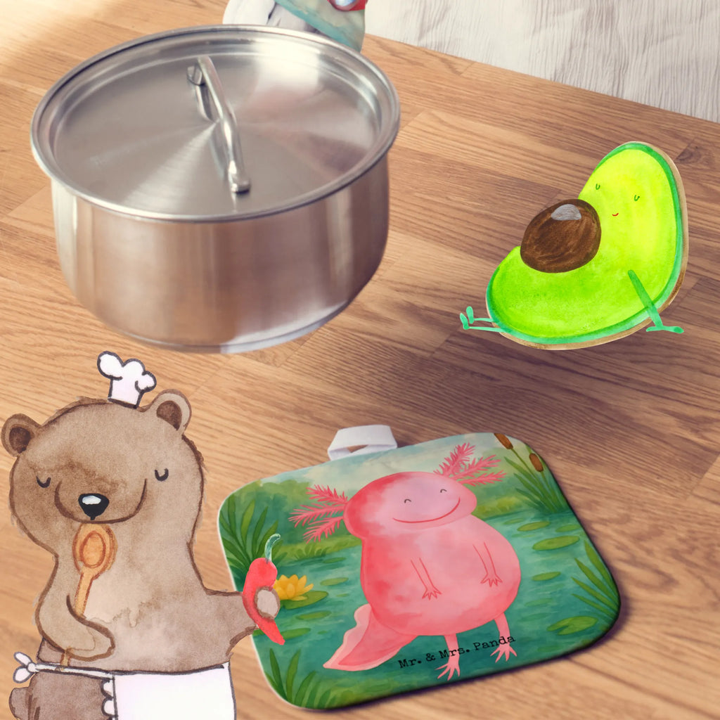 2er Set Topflappen  Axolotl Glücklich Design Topflappen, Topfuntersetzer, Ofenhandschuh, Topflappen Set, Topflappen lustig, Topflappen mit Spruch, Ofenhandschuhe, Topfhandschuhe, Topfhandschuh, Topflappenset, Topflappen 2er Set, Schöne Topflappen, Axolotl, Molch, Axolot, Schwanzlurch, Lurch, Lurche, Motivation, gute Laune