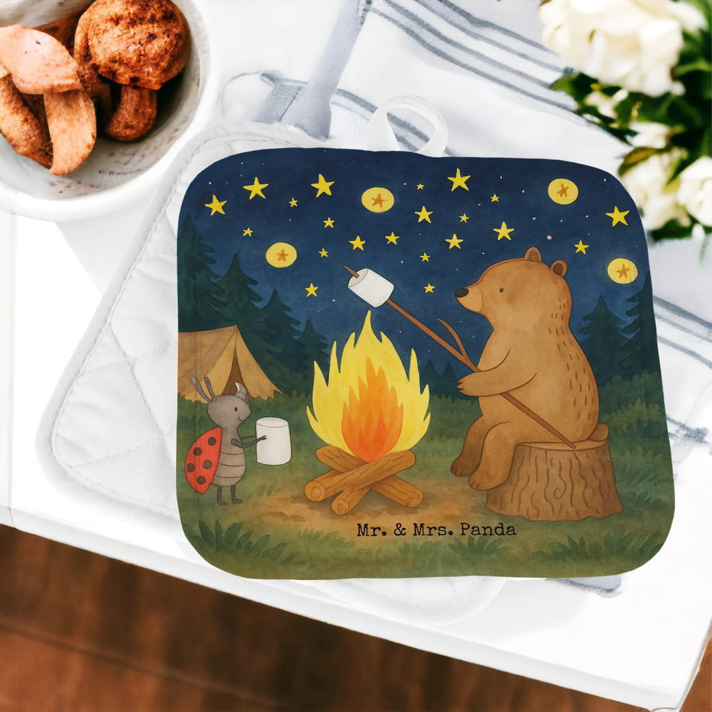 2er Set Topflappen  Bär & Marienkäfer Lagerfeuer Design Topflappen, Topfuntersetzer, Ofenhandschuh, Topflappen Set, Topflappen lustig, Topflappen mit Spruch, Ofenhandschuhe, Topfhandschuhe, Topfhandschuh, Topflappenset, Topflappen 2er Set, Schöne Topflappen, Bär, Teddy, Teddybär, Lagerfeuer