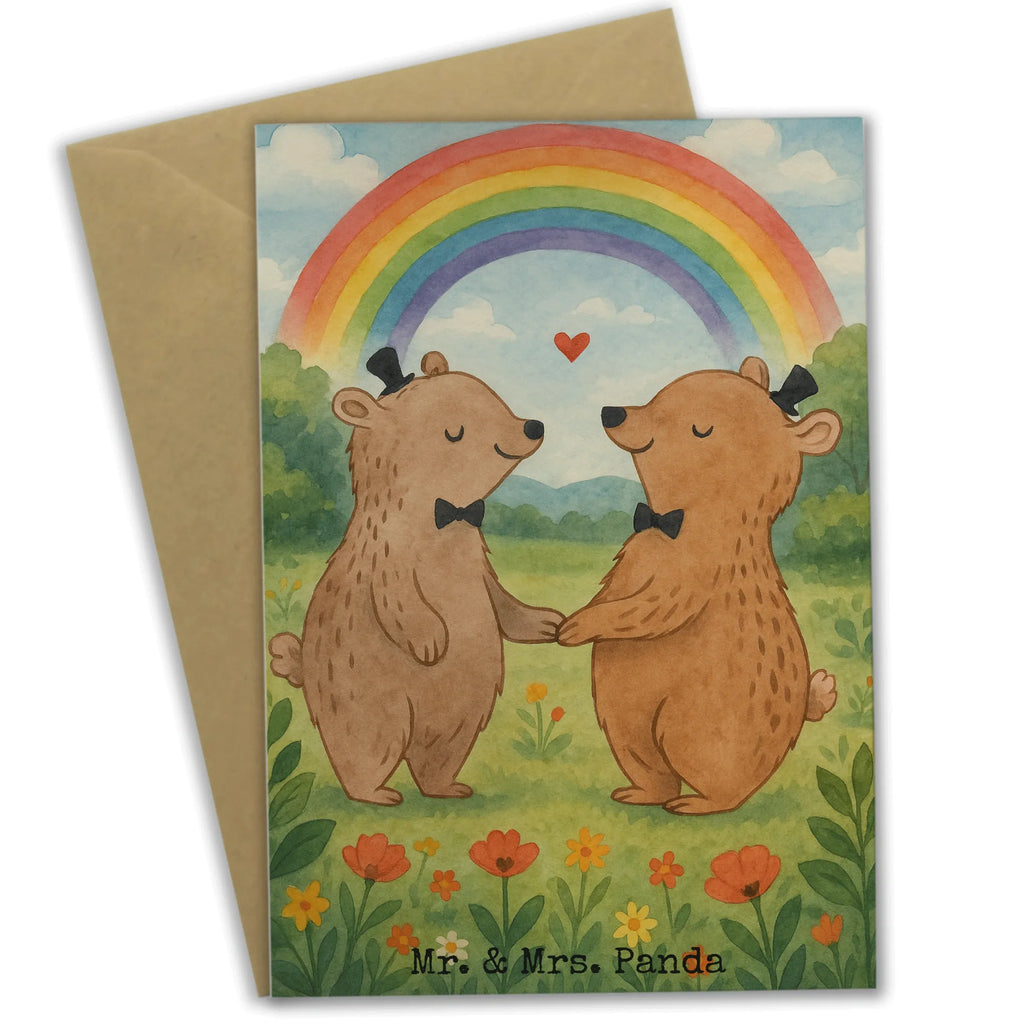 Grußkarte Bären Gay Pride Design Grußkarte, Klappkarte, Einladungskarte, Glückwunschkarte, Hochzeitskarte, Geburtstagskarte, Karte, Ansichtskarten, Hochzeit, Hochzeitsgeschenk, Ehe, Hochzeitsfeier, Trauung, Trauungsgeschenk, Verlobungsfeier, Verlobungsgeschenk, Hochzeitsgeschenkideen, Hochzeitsgeschenke für Brautpaar