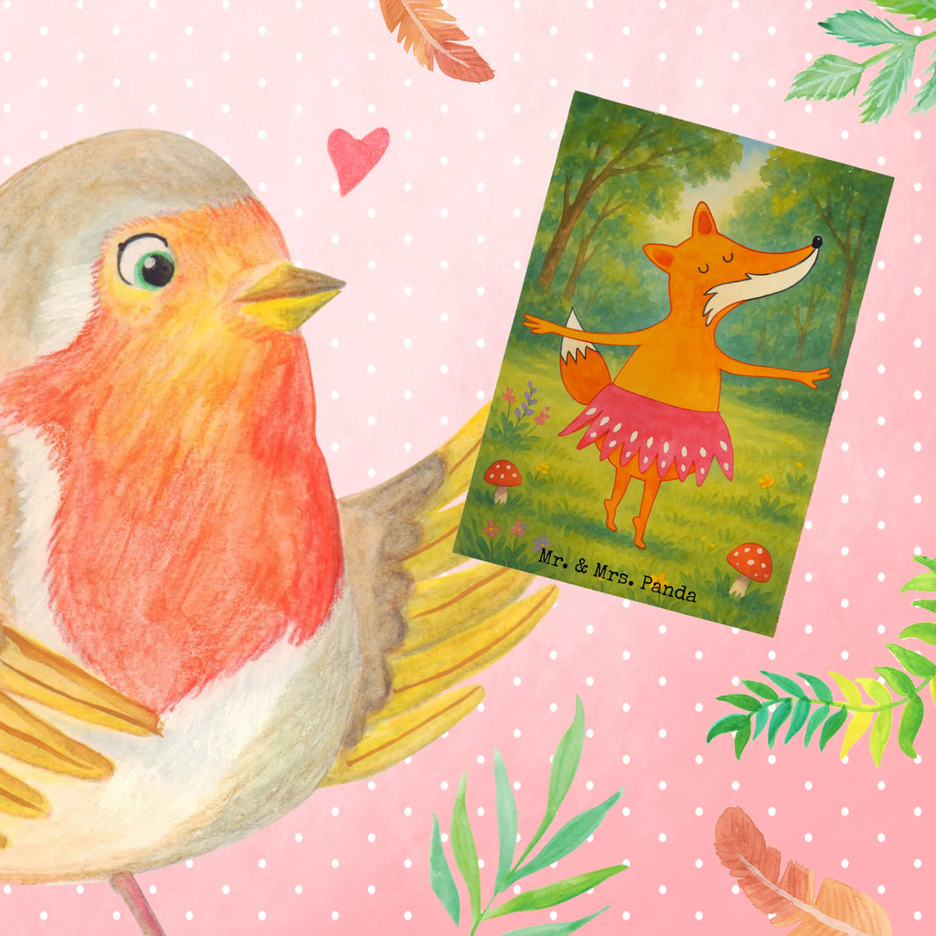 Grußkarte Fuchs Ballerina Design Grußkarte, Klappkarte, Einladungskarte, Glückwunschkarte, Hochzeitskarte, Geburtstagskarte, Karte, Ansichtskarten, Fuchs, Fuchs Spruch, Füchse, Füchsin, Ballerina, Ballett, Tänzerin, Tanzen, Party, Einladung, Geburtstag