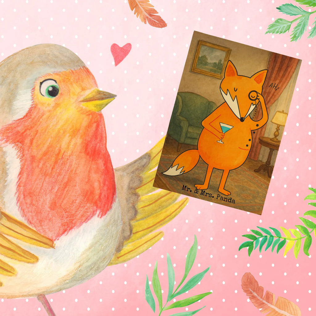 Grußkarte Fuchs Lord Design Grußkarte, Klappkarte, Einladungskarte, Glückwunschkarte, Hochzeitskarte, Geburtstagskarte, Karte, Ansichtskarten, Fuchs, Füchse, tröstende Worte, Spruch lustig, Liebeskummer Geschenk, Motivation Spruch, Problemlösung