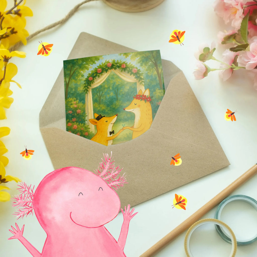 Grußkarte Füchse Hochzeit Design Grußkarte, Klappkarte, Einladungskarte, Glückwunschkarte, Hochzeitskarte, Geburtstagskarte, Karte, Ansichtskarten, Hochzeit, Hochzeitsgeschenk, Ehe, Hochzeitsfeier, Trauung, Trauungsgeschenk, Verlobungsfeier, Verlobungsgeschenk, Hochzeitsgeschenkideen, Hochzeitsgeschenke für Brautpaar