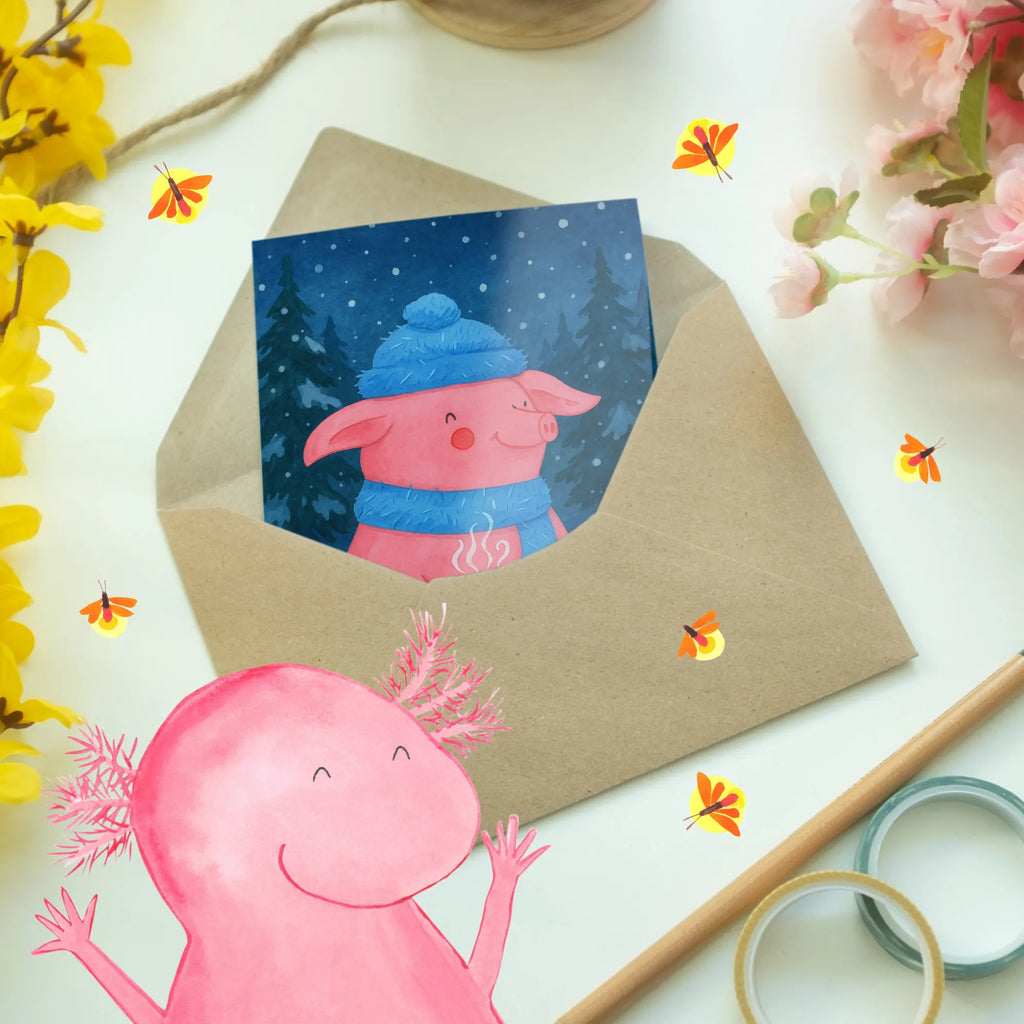 Grußkarte Schweinchen Glühwein Design Grußkarte, Klappkarte, Einladungskarte, Glückwunschkarte, Hochzeitskarte, Geburtstagskarte, Karte, Ansichtskarten, Winter, Weihnachten, Weihnachtsdeko, Nikolaus, Advent, Heiligabend, Wintermotiv, Glühwein, Betrunken, Weihnachtsmarkt, Spruch