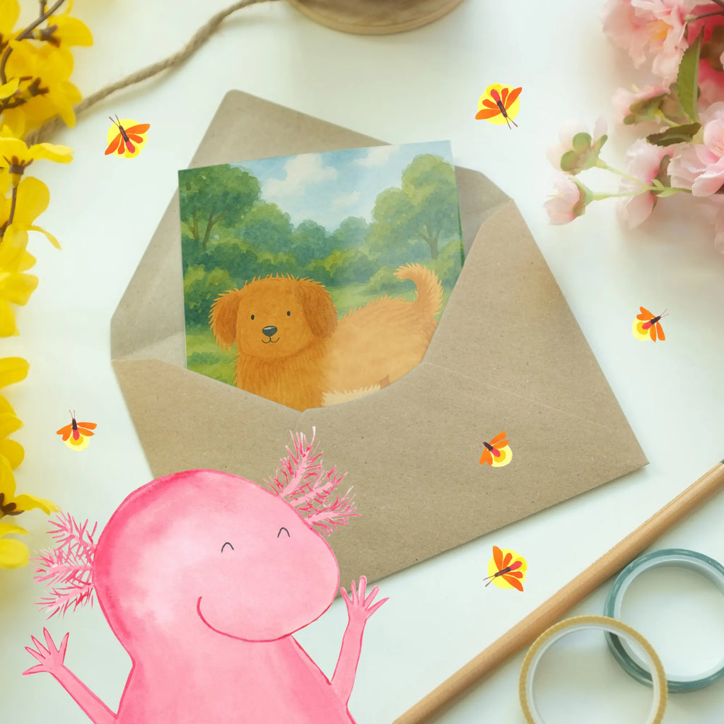 Grußkarte Hund Flauschig Design Grußkarte, Klappkarte, Einladungskarte, Glückwunschkarte, Hochzeitskarte, Geburtstagskarte, Karte, Ansichtskarten, Hund, Hundemotiv, Haustier, Hunderasse, Tierliebhaber, Hundebesitzer, Sprüche, Hunde, Frauchen, Hundemama, Hundeliebe