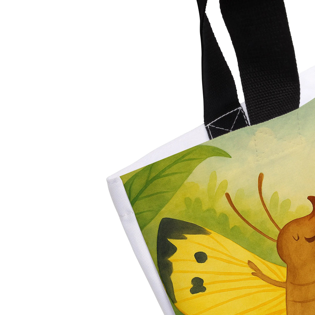 Shopper Raupe Schmetterling Design Beutel, Einkaufstasche, Tasche, Strandtasche, Einkaufsbeutel, Shopper, Schultasche, Freizeittasche, Tragebeutel, Schulbeutel, Alltagstasche, Tiermotive, Gute Laune, lustige Sprüche, Tiere, Raupe, Schmetterling, Zitronenfalter, Entwicklung, Erwachsen werden, Kokon, Hut, Hütchen, Schönheit, Aufwachsen