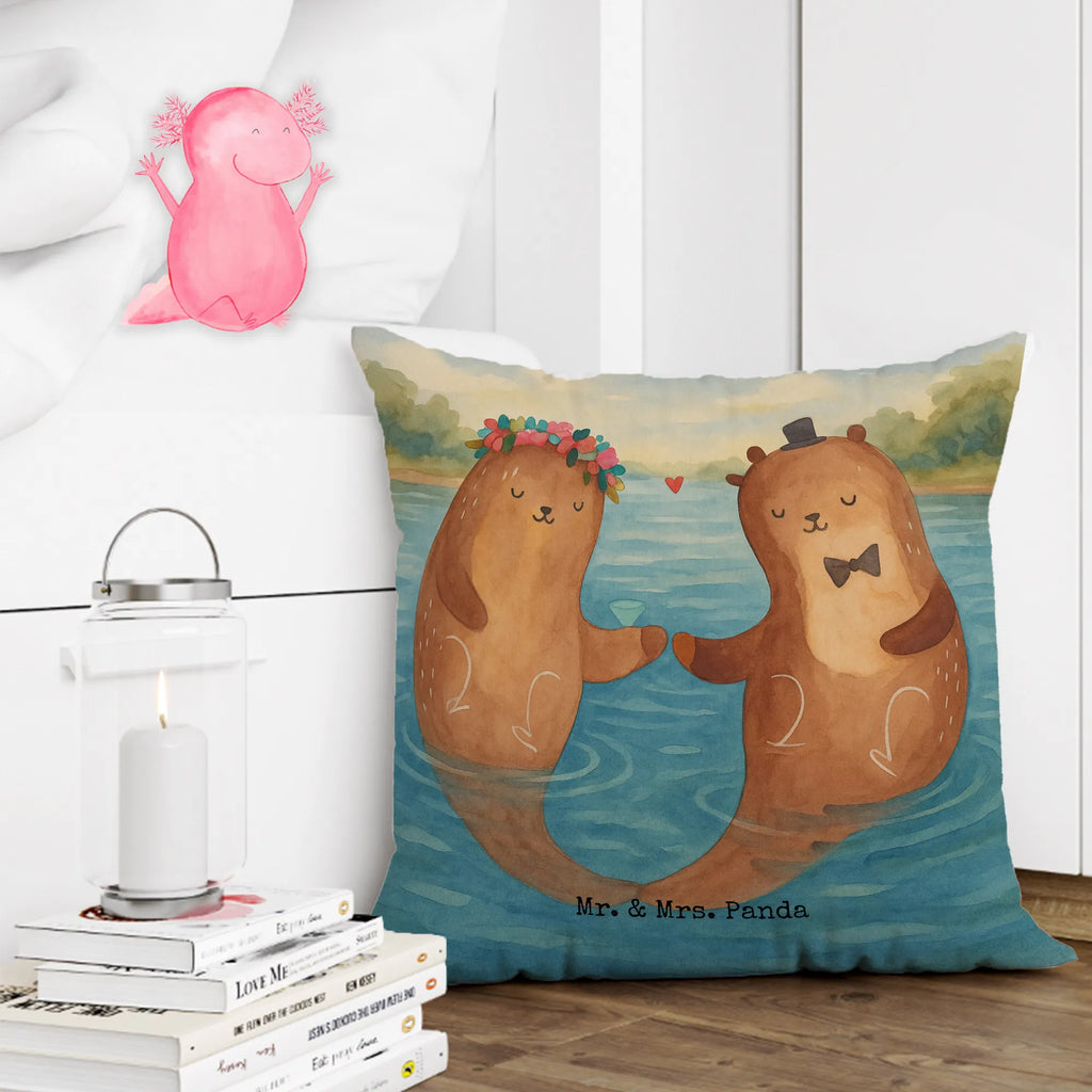 40x40 Kissen Hochzeit Otter Design Kissenhülle, Kopfkissen, Sofakissen, Dekokissen, Motivkissen, sofakissen, sitzkissen, Kissen, Kissenbezüge, Kissenbezug 40x40, Kissen 40x40, Kissenhülle 40x40, Zierkissen, Couchkissen, Dekokissen Sofa, Sofakissen 40x40, Dekokissen 40x40, Kopfkissen 40x40, Kissen 40x40 Waschbar, Hochzeit, Hochzeitsgeschenk, Ehe, Hochzeitsfeier, Trauung, Trauungsgeschenk, Hochzeitskarte, Verlobungsfeier, Verlobungsgeschenk, Hochzeitsgeschenkideen, Hochzeitsgeschenke für Brautpaar, Hochzeitstag, Geschenk zur Hochzeit