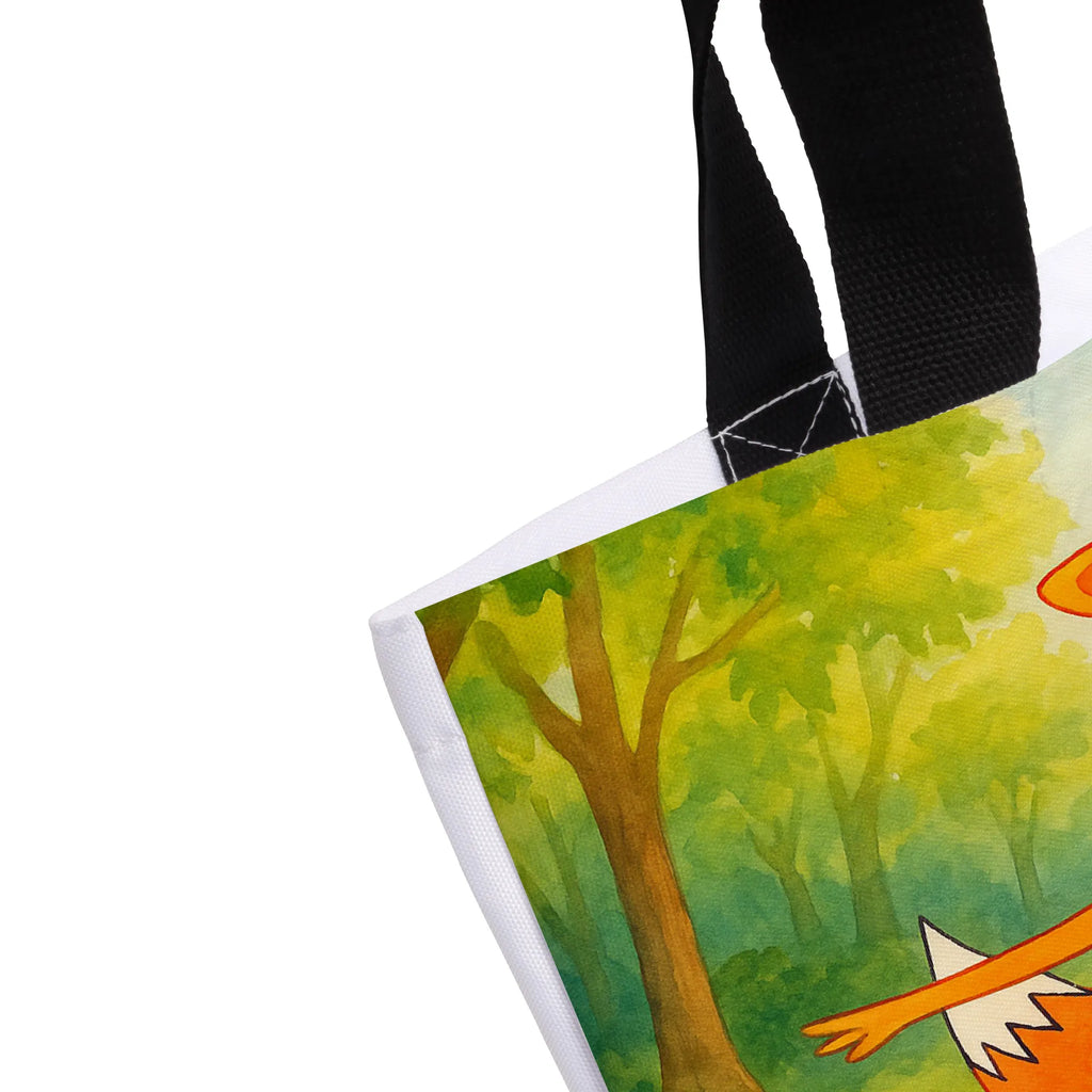 Shopper Fuchs Ballerina Design Beutel, Einkaufstasche, Tasche, Strandtasche, Einkaufsbeutel, Shopper, Schultasche, Freizeittasche, Tragebeutel, Schulbeutel, Alltagstasche, Fuchs, Fuchs Spruch, Füchse, Füchsin, Ballerina, Ballett, Tänzerin, Tanzen, Party, Einladung, Geburtstag