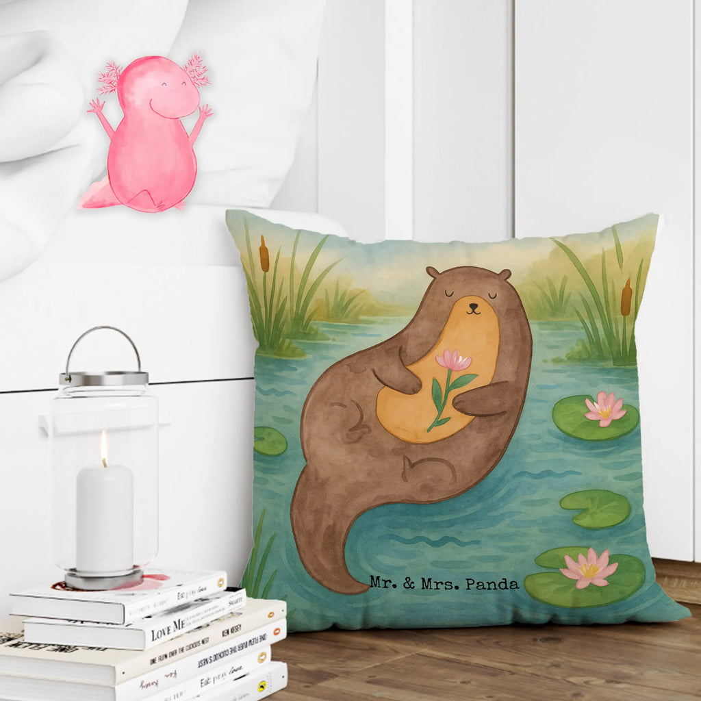 40x40 Kissen Otter Seerose Design Kissenhülle, Kopfkissen, Sofakissen, Dekokissen, Motivkissen, sofakissen, sitzkissen, Kissen, Kissenbezüge, Kissenbezug 40x40, Kissen 40x40, Kissenhülle 40x40, Zierkissen, Couchkissen, Dekokissen Sofa, Sofakissen 40x40, Dekokissen 40x40, Kopfkissen 40x40, Kissen 40x40 Waschbar, Otter, Fischotter, Seeotter, Otter Seeotter See Otter