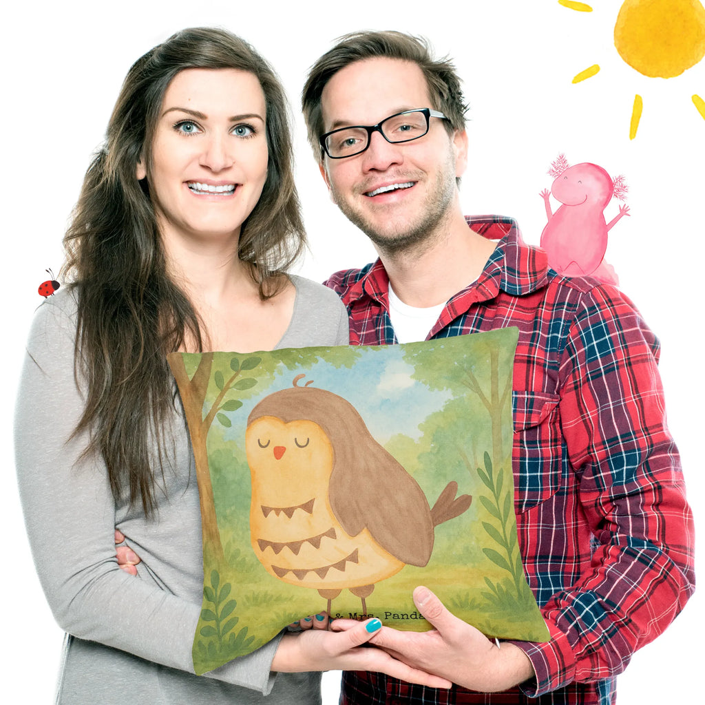 40x40 Kissen Eule Zufrieden Design Kissenhülle, Kopfkissen, Sofakissen, Dekokissen, Motivkissen, sofakissen, sitzkissen, Kissen, Kissenbezüge, Kissenbezug 40x40, Kissen 40x40, Kissenhülle 40x40, Zierkissen, Couchkissen, Dekokissen Sofa, Sofakissen 40x40, Dekokissen 40x40, Kopfkissen 40x40, Kissen 40x40 Waschbar, Eule, Eule Spruch, Eule deko, Owl, Liebe Spruch, Romantisch, Wortspiel lustig, Spruch schön, Geschenk Hochzeitstag