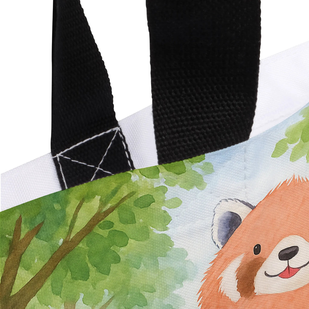 Shopper Roter Panda Design Beutel, Einkaufstasche, Tasche, Strandtasche, Einkaufsbeutel, Shopper, Schultasche, Freizeittasche, Tragebeutel, Schulbeutel, Alltagstasche, Tiermotive, Gute Laune, lustige Sprüche, Tiere, Panda, Liebe, Rot, Herz, Liebling, Lieblingsmensch