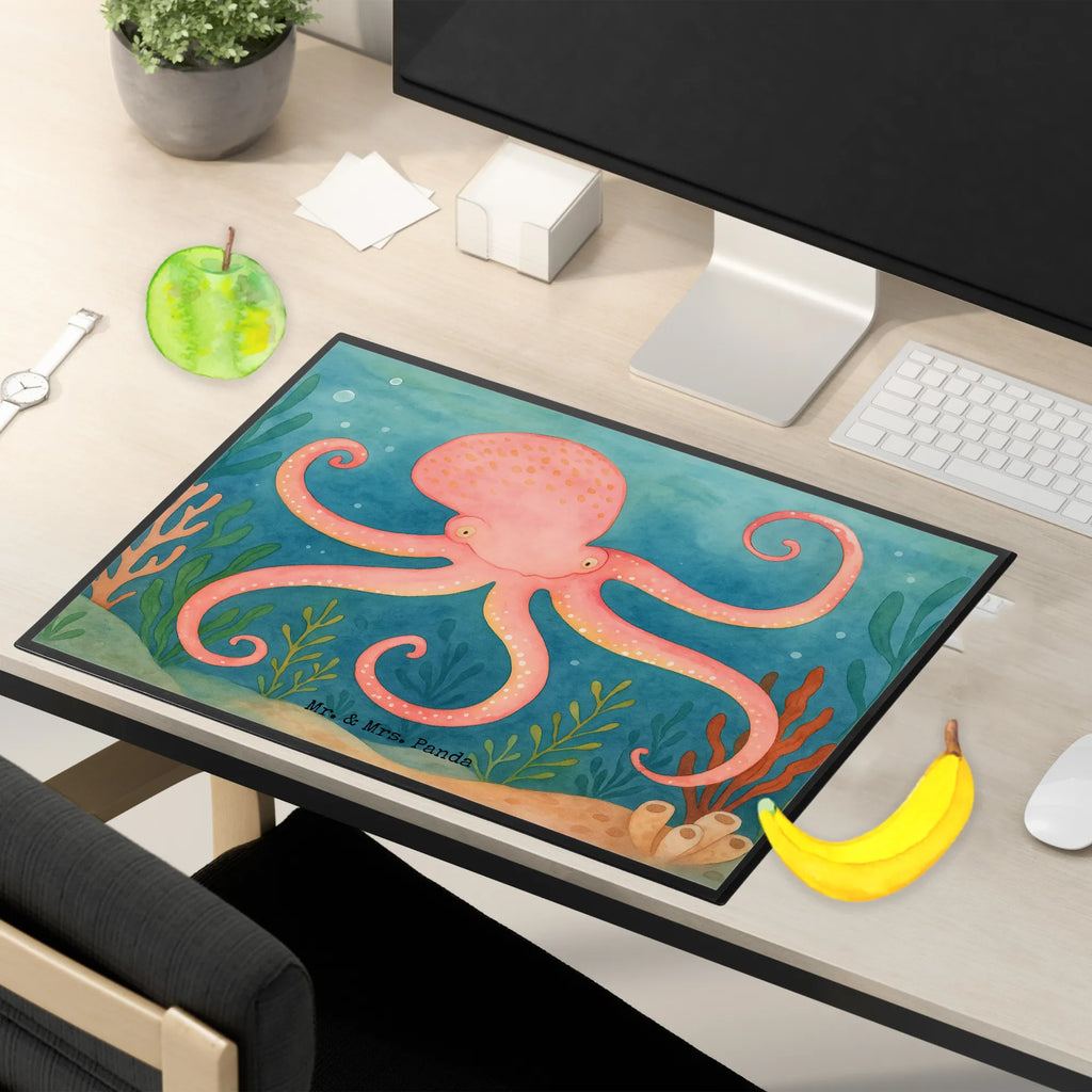 Schreibtischunterlage Tintenfisch Design Schreibunterlage, Schreibtischauflage, Bürobedarf, Büroartikel, Schreibwaren, Schreibtisch Unterlagen, Schreibtischunterlage Groß, Tiermotive, Gute Laune, lustige Sprüche, Tiere, Meer, Meerestier, Krake, Tintenfisch, Arme, Wasser, Ozean