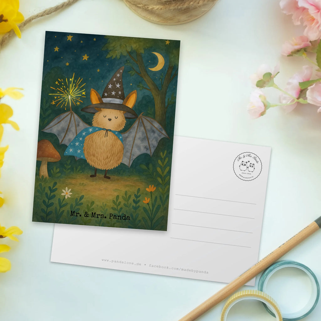 Postkarte Fledermaus Zauberer Design Postkarte, Karte, Geschenkkarte, Grußkarte, Einladung, Ansichtskarte, Geburtstagskarte, Einladungskarte, Dankeskarte, Ansichtskarten, Einladung Geburtstag, Einladungskarten Geburtstag, Tiermotive, Gute Laune, lustige Sprüche, Tiere, Fledermaus, Fledermäuse, Zauberer, Magier, Frauen, reinsteigern