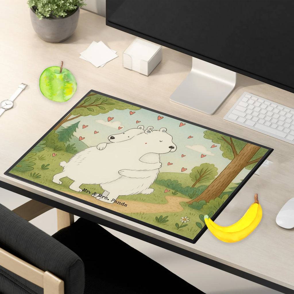 Schreibtischunterlage Eisbär Umarmen Design Schreibunterlage, Schreibtischauflage, Bürobedarf, Büroartikel, Schreibwaren, Schreibtisch Unterlagen, Schreibtischunterlage Groß, Tiermotive, Gute Laune, lustige Sprüche, Tiere