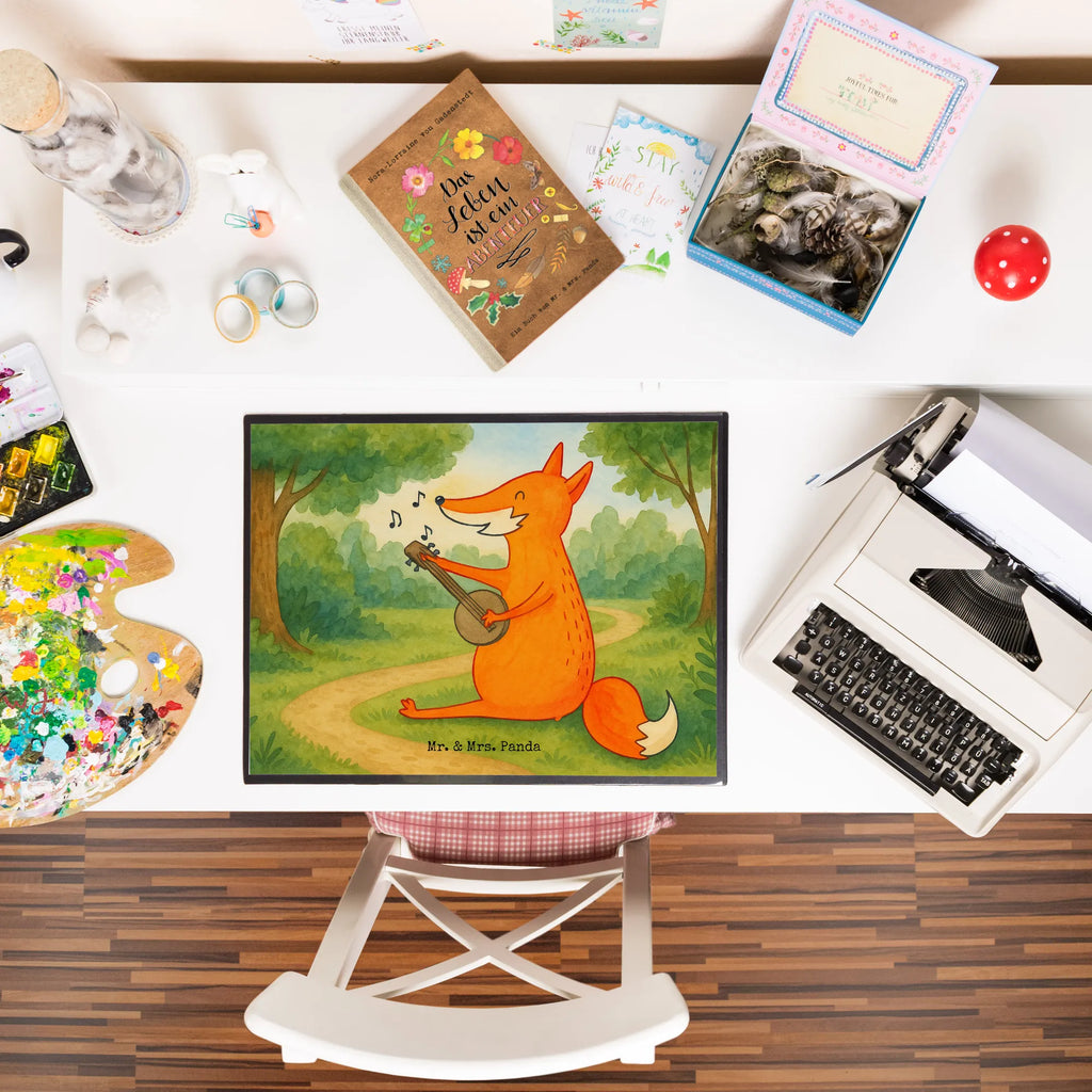 Schreibtischunterlage Fuchs Gitarre Design Schreibunterlage, Schreibtischauflage, Bürobedarf, Büroartikel, Schreibwaren, Schreibtisch Unterlagen, Schreibtischunterlage Groß, Fuchs, Füchse, Geschenk Musiker, Musik Spruch, Musikerin, Sänger, Sängerin, Gitarre