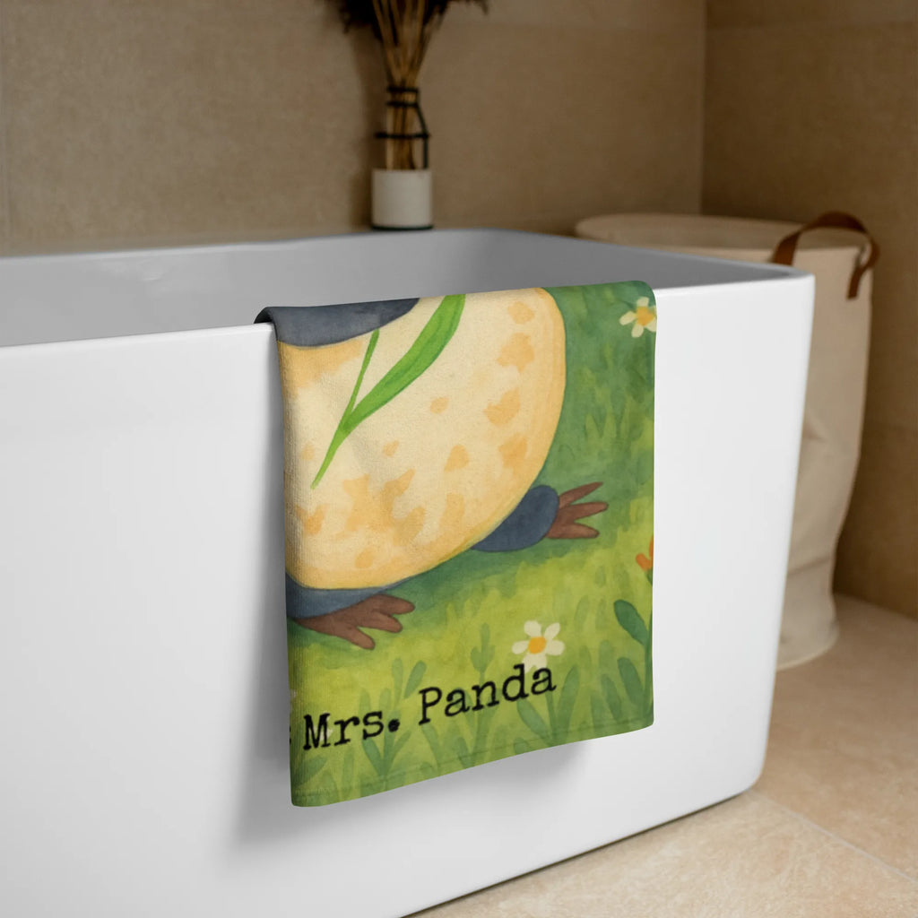 XL Badehandtuch Pinguin Blumen Design Handtuch, Badetuch, Duschtuch, Strandtuch, Saunatuch, Pinguin, Pinguine, Blumenkranz, Universum, Leben, Wünsche, Ziele, Lebensziele, Motivation, Lebenslust, Liebeskummer, Geschenkidee