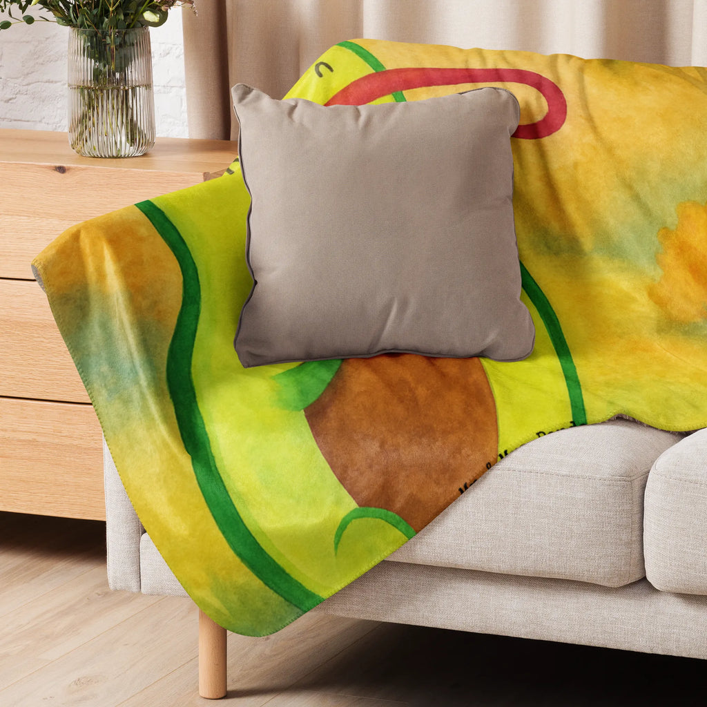 Sherpa Kuscheldecke Avocado Geburtstag Design Avocado, Veggie, Vegan, Gesund