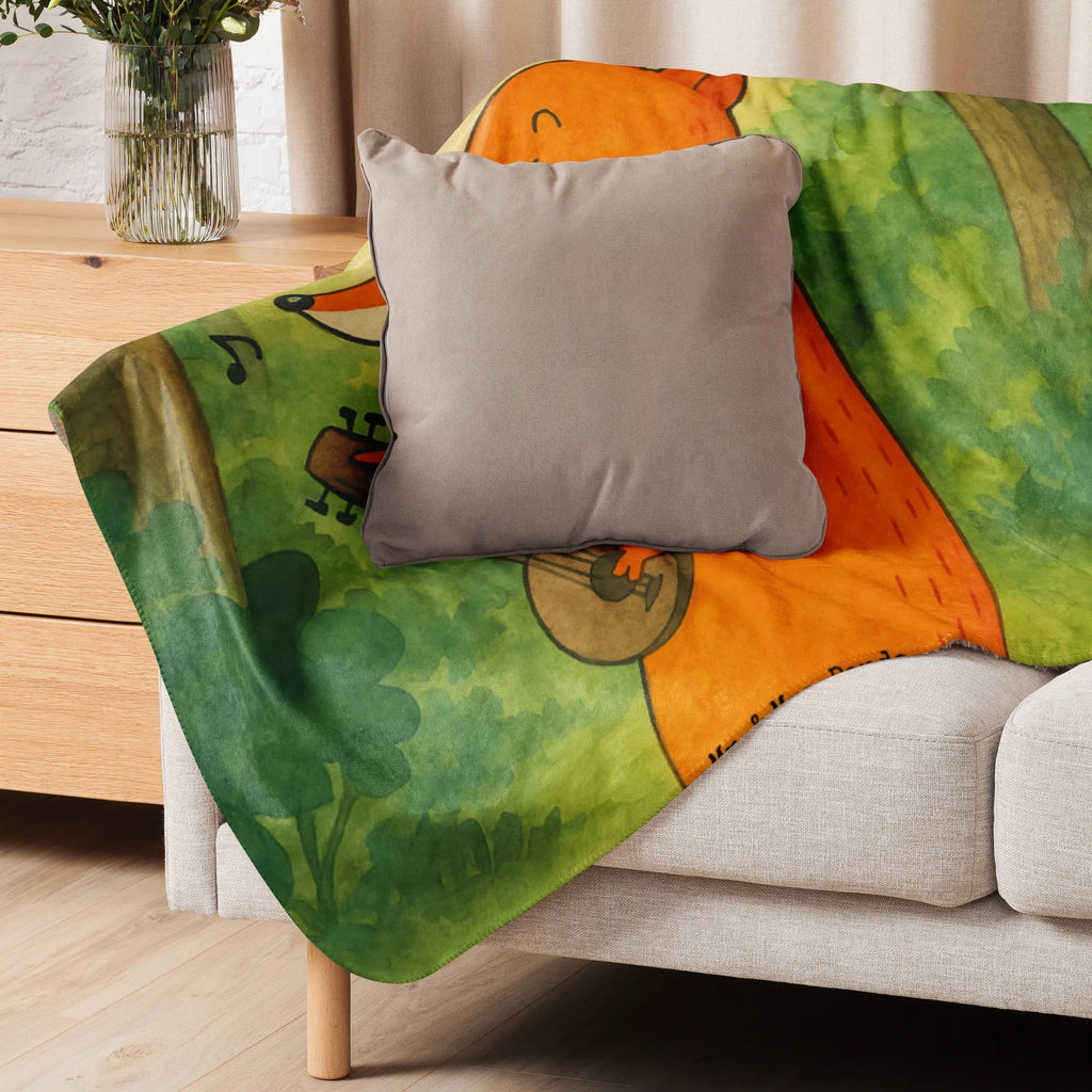 Sherpa Kuscheldecke Fuchs Gitarre Design Fuchs, Sänger, Füchse, Geschenk Musiker, Musik Spruch, Sängerin, Gitarre, Musikerin
