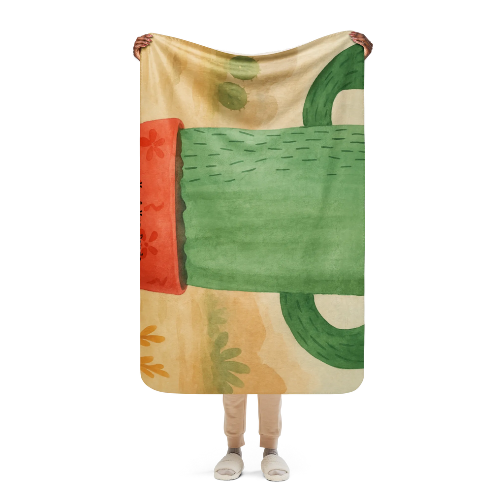 Sherpa Kuscheldecke Kaktus Wut Design Kaktus, Kakteen, Schule, wütend, Chefin, Büro, Kollegin, Büroalltag, ärgern, Kollege