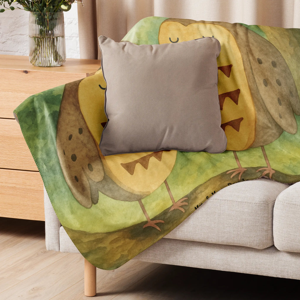 Sherpa Kuscheldecke Eulen Liebe Design Eule, All you need is love, Liebe Spruch, Freund, Freundin Geschenk, Wortspiel lustig, Eule Deko, Owl, Liebe, Hochzeit Spruch