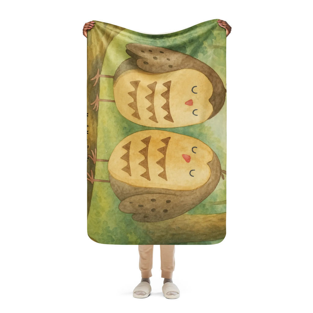 Sherpa Kuscheldecke Eulen Liebe Design Eule, All you need is love, Liebe Spruch, Freund, Freundin Geschenk, Wortspiel lustig, Eule Deko, Owl, Liebe, Hochzeit Spruch