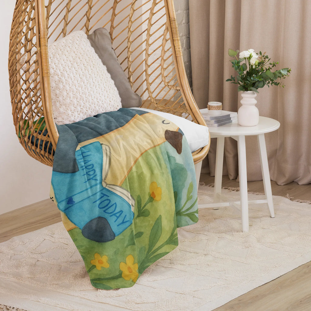 Sherpa Kuscheldecke Pinguin Buch Design Pinguin, Freizeit, Ferien, Lesen, Bücherwurm, Pinguine, Faulenzen, Urlaub, Buch, Nichtstun