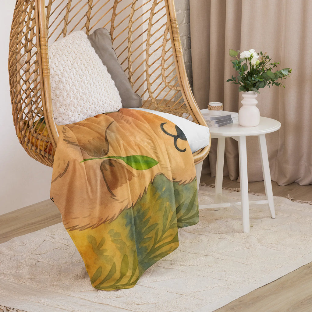 Sherpa Kuscheldecke Quokka Happy Design Tiermotive, Gute Laune, lustige Sprüche, Tiere, Verschieben, Niedliches Tier, Aufschieberitis, Quokka, Dinge erledigen, Lustiger Spruch