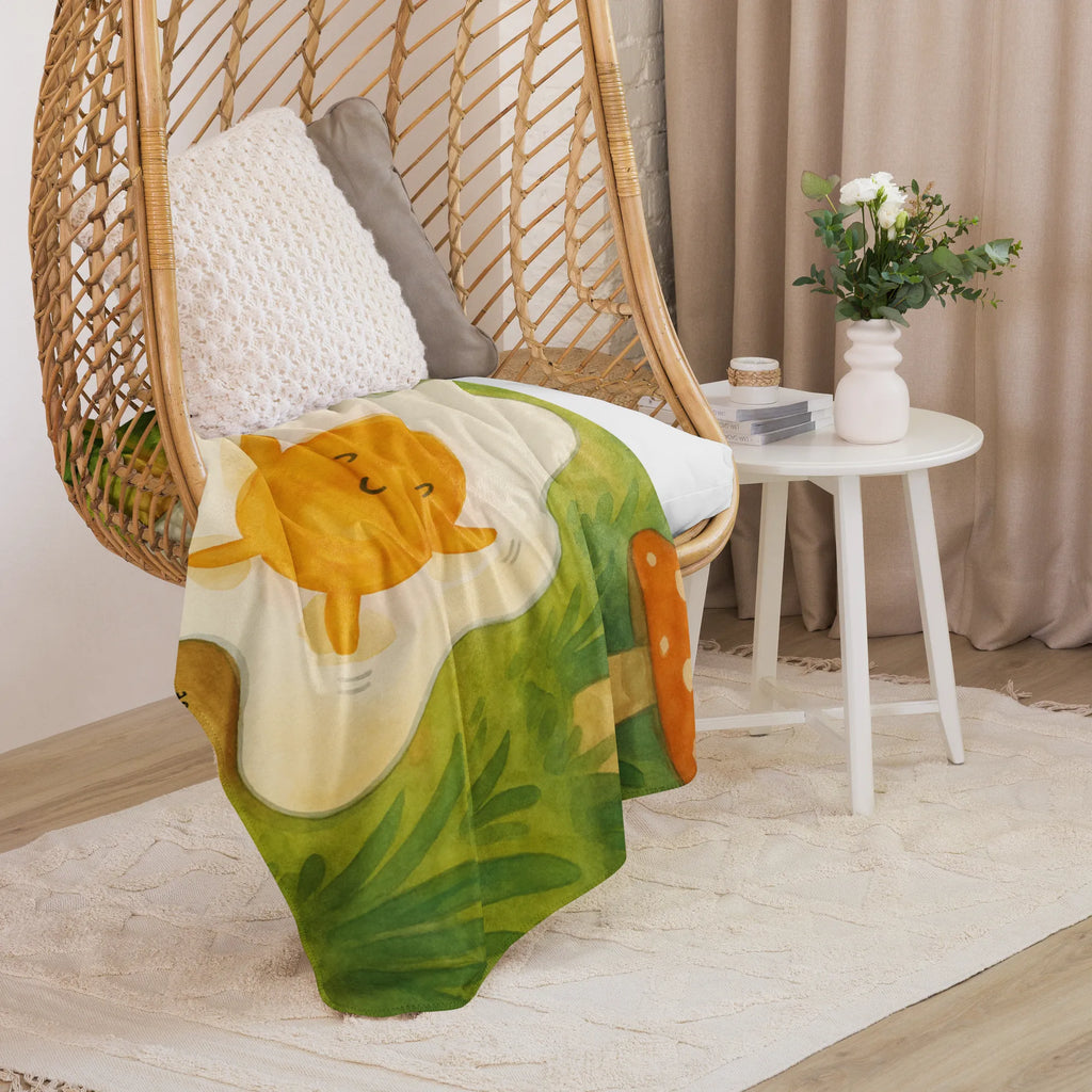 Sherpa Kuscheldecke Spiegelei Ei Design Tiermotive, Gute Laune, lustige Sprüche, Tiere, Tag, Ei, Spiegelei, Glücklich, Liebe, Schön