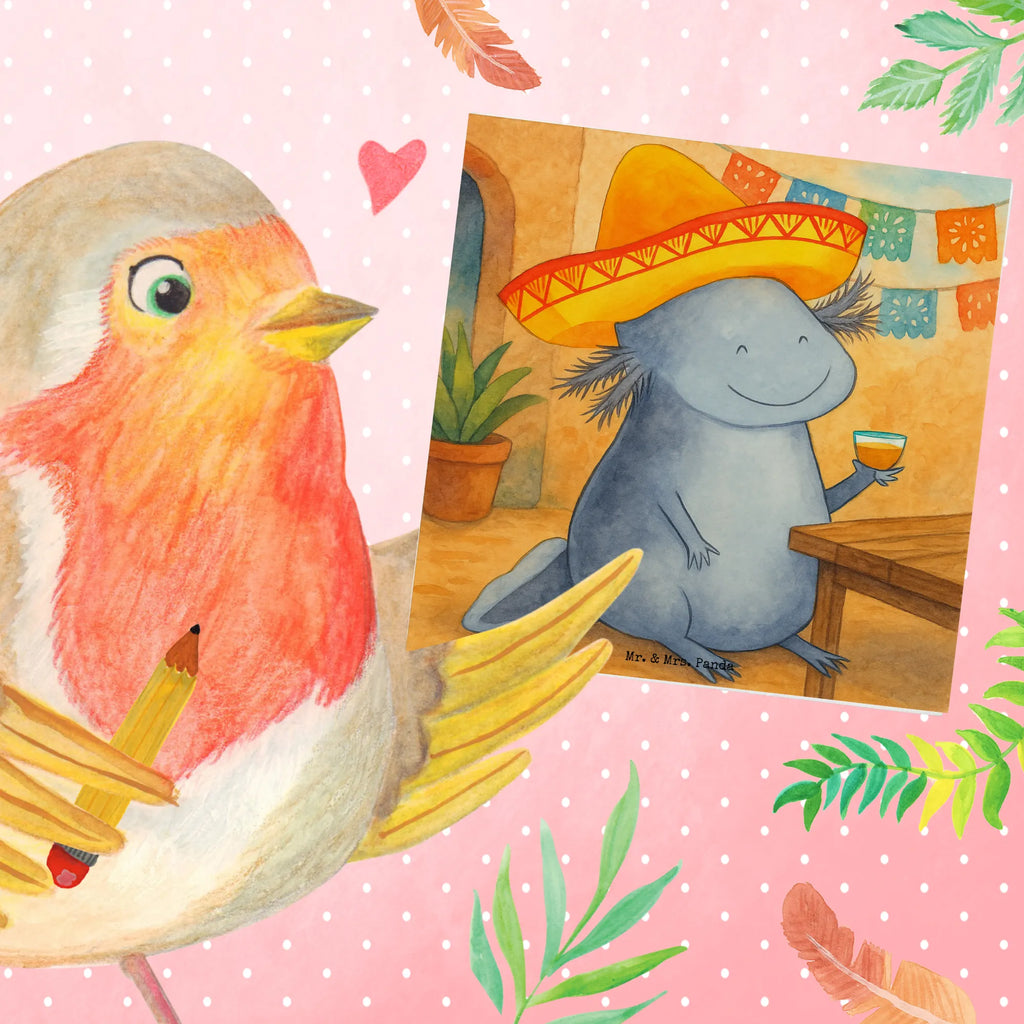 Deluxe Karte Axolotl Tequila Design Karte, Grußkarte, Klappkarte, Einladungskarte, Glückwunschkarte, Hochzeitskarte, Geburtstagskarte, Hochwertige Grußkarte, Hochwertige Klappkarte, Axolotl, Molch, Mexico, Mexiko, Sombrero, Zitrone, Tequila, Motivation, Spruch, Schwanzlurch, Lurch, Lurche, Axolot, Feuerdrache, Feuersalamander