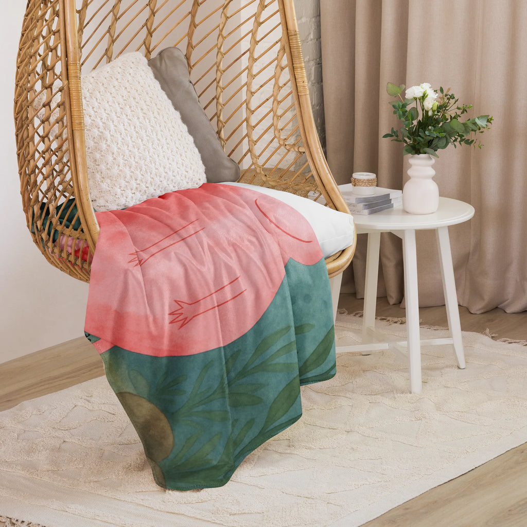 Sherpa Kuscheldecke Axolotl Glücklich Design Axolotl, Molch, gute Laune, Schwanzlurch, Axolot, Lurche, Lurch, Motivation