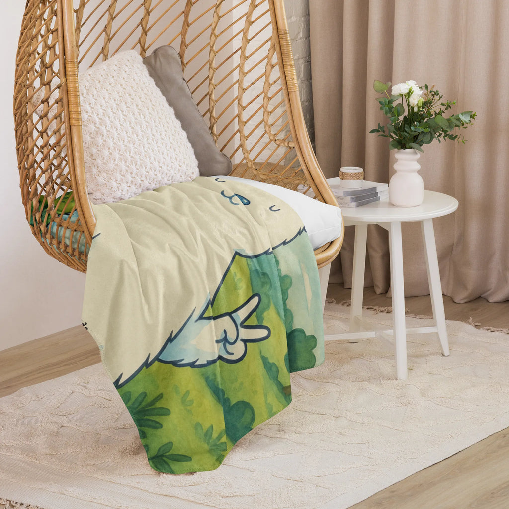 Sherpa Kuscheldecke Eisbär Faul Design Bär, Teddy, Teddybär, Homeoffice, Bürojob, Nordpol, Büro, Arbeit, Entspannen, Faul, Relaxen, Eisbär, Arbeitsplatz