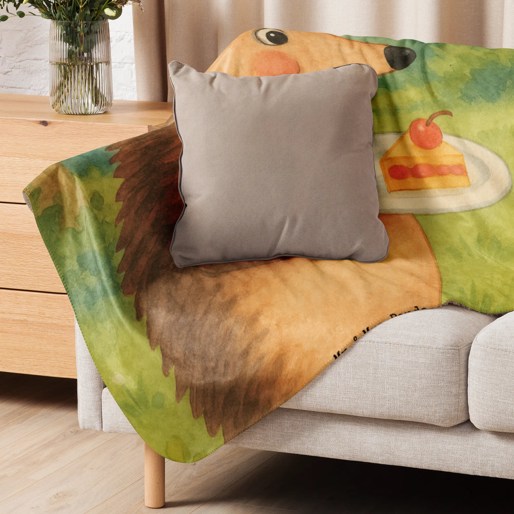 Sherpa Kuscheldecke Igel Kuchenstück Design Tiermotive, Gute Laune, lustige Sprüche, Tiere, Essen Spruch, Torte, Igel, Einladung Party, Kuchen backen, Backen Geschenk, Geburtstagskuchen, Kuchen
