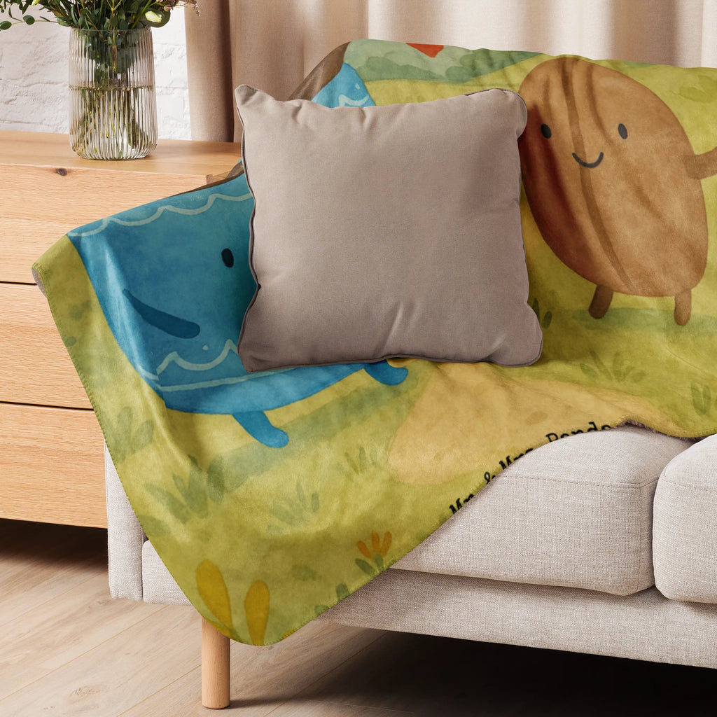 Sherpa Kuscheldecke Kaffee Bohne Design Tiermotive, Gute Laune, lustige Sprüche, Tiere, Kaffee, Glück, Genuss, Zufriedenheit, Kaffeebohne