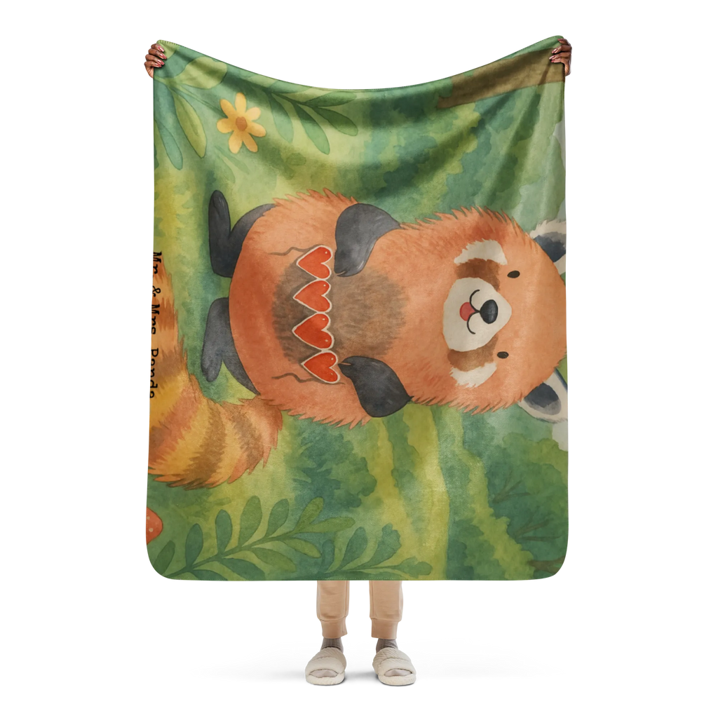 Sherpa Kuscheldecke Roter Panda Design Tiermotive, Gute Laune, lustige Sprüche, Tiere, Lieblingsmensch, Panda, Liebling, Rot, Liebe, Herz