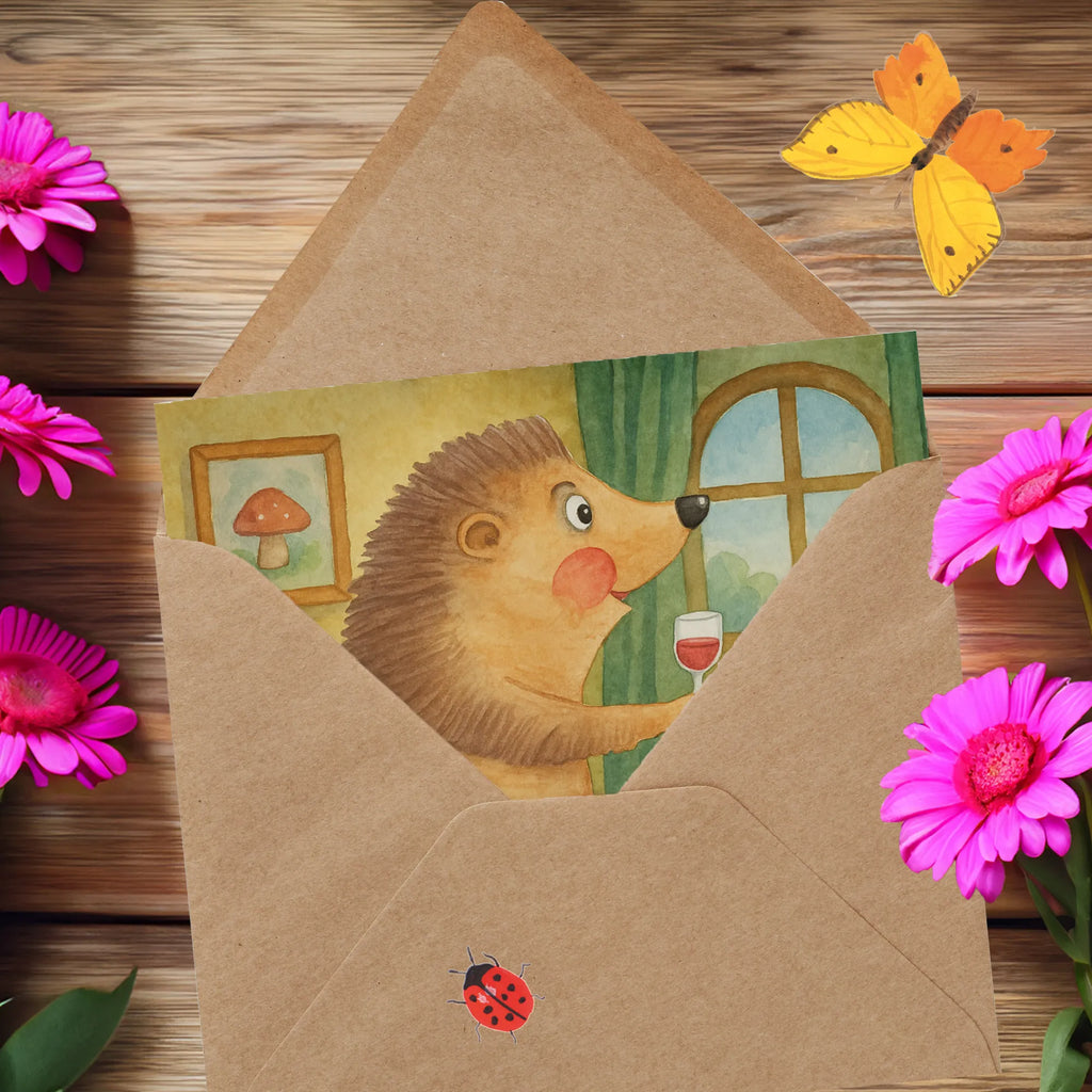 Deluxe Karte Igel Wein Design Karte, Grußkarte, Klappkarte, Einladungskarte, Glückwunschkarte, Hochzeitskarte, Geburtstagskarte, Hochwertige Grußkarte, Hochwertige Klappkarte, Tiermotive, Gute Laune, lustige Sprüche, Tiere, Wein Spruch, Igel, Geschenk Weintrinker, Geschenk Weinliebhaber, Wein Deko, Weinglas, Rotwein, Weißwein, Wein trinken