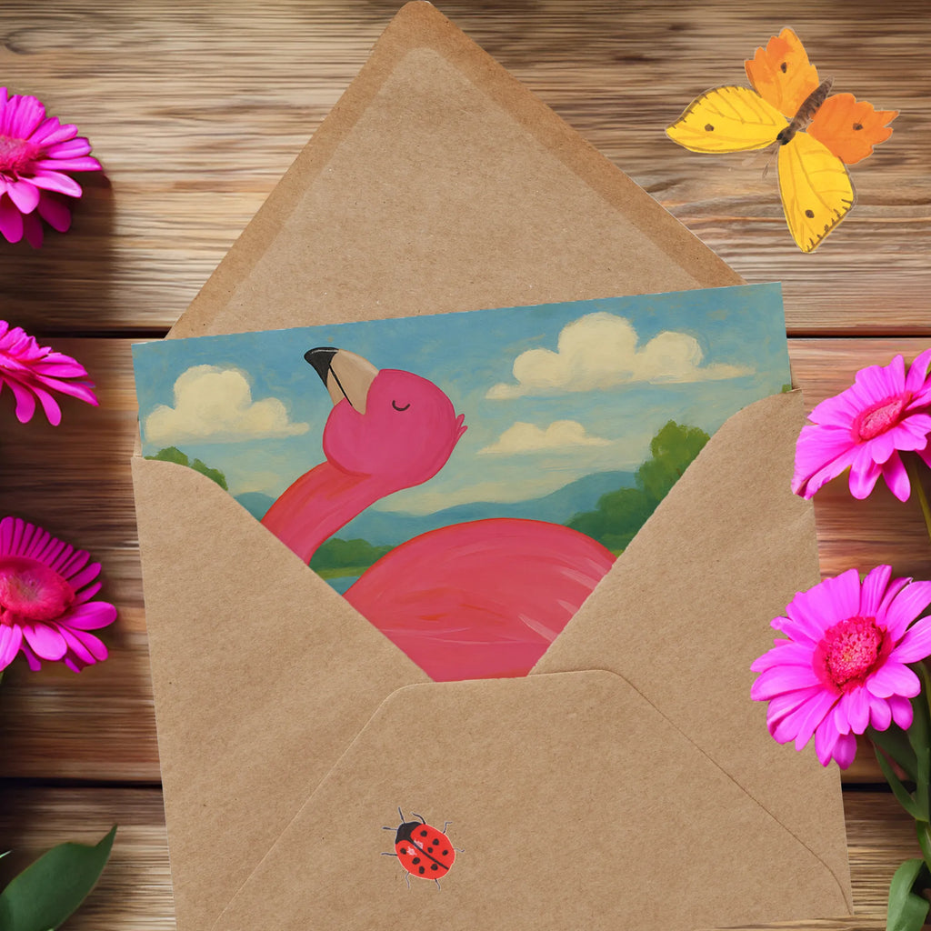 Deluxe Karte Flamingo Stolz Design Karte, Grußkarte, Klappkarte, Einladungskarte, Glückwunschkarte, Hochzeitskarte, Geburtstagskarte, Hochwertige Grußkarte, Hochwertige Klappkarte, Flamingo, stolz, Freude, Selbstliebe, Selbstakzeptanz, Freundin, beste Freundin, Tochter, Mama, Schwester