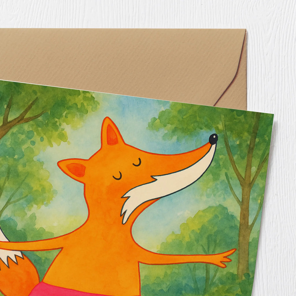 Deluxe Karte Fuchs Ballerina Design Karte, Grußkarte, Klappkarte, Einladungskarte, Glückwunschkarte, Hochzeitskarte, Geburtstagskarte, Hochwertige Grußkarte, Hochwertige Klappkarte, Fuchs, Fuchs Spruch, Füchse, Füchsin, Ballerina, Ballett, Tänzerin, Tanzen, Party, Einladung, Geburtstag