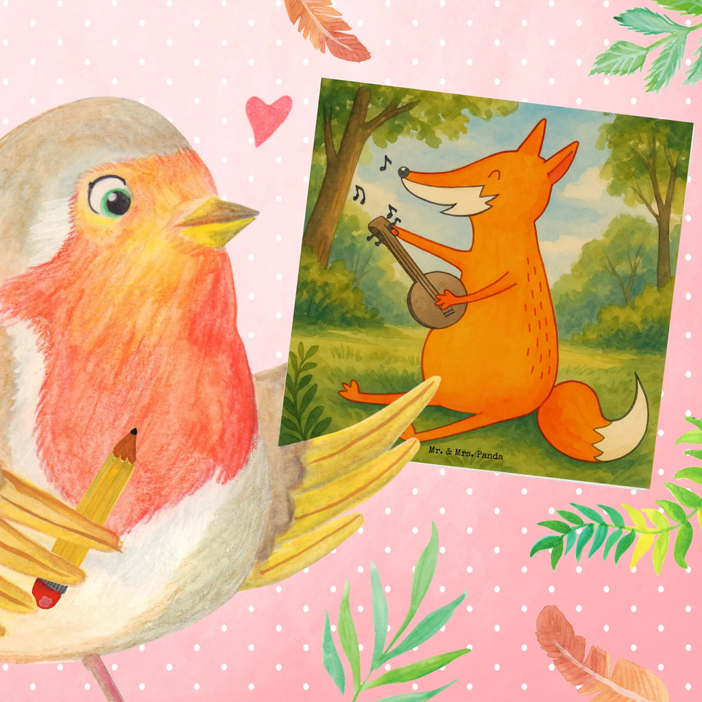 Deluxe Karte Fuchs Gitarre Design Karte, Grußkarte, Klappkarte, Einladungskarte, Glückwunschkarte, Hochzeitskarte, Geburtstagskarte, Hochwertige Grußkarte, Hochwertige Klappkarte, Fuchs, Füchse, Geschenk Musiker, Musik Spruch, Musikerin, Sänger, Sängerin, Gitarre