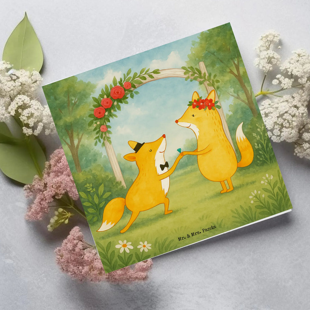 Deluxe Karte Füchse Hochzeit Design Karte, Grußkarte, Klappkarte, Einladungskarte, Glückwunschkarte, Hochzeitskarte, Geburtstagskarte, Hochwertige Grußkarte, Hochwertige Klappkarte, Hochzeit, Hochzeitsgeschenk, Ehe, Hochzeitsfeier, Trauung, Trauungsgeschenk, Verlobungsfeier, Verlobungsgeschenk, Hochzeitsgeschenkideen, Hochzeitsgeschenke für Brautpaar